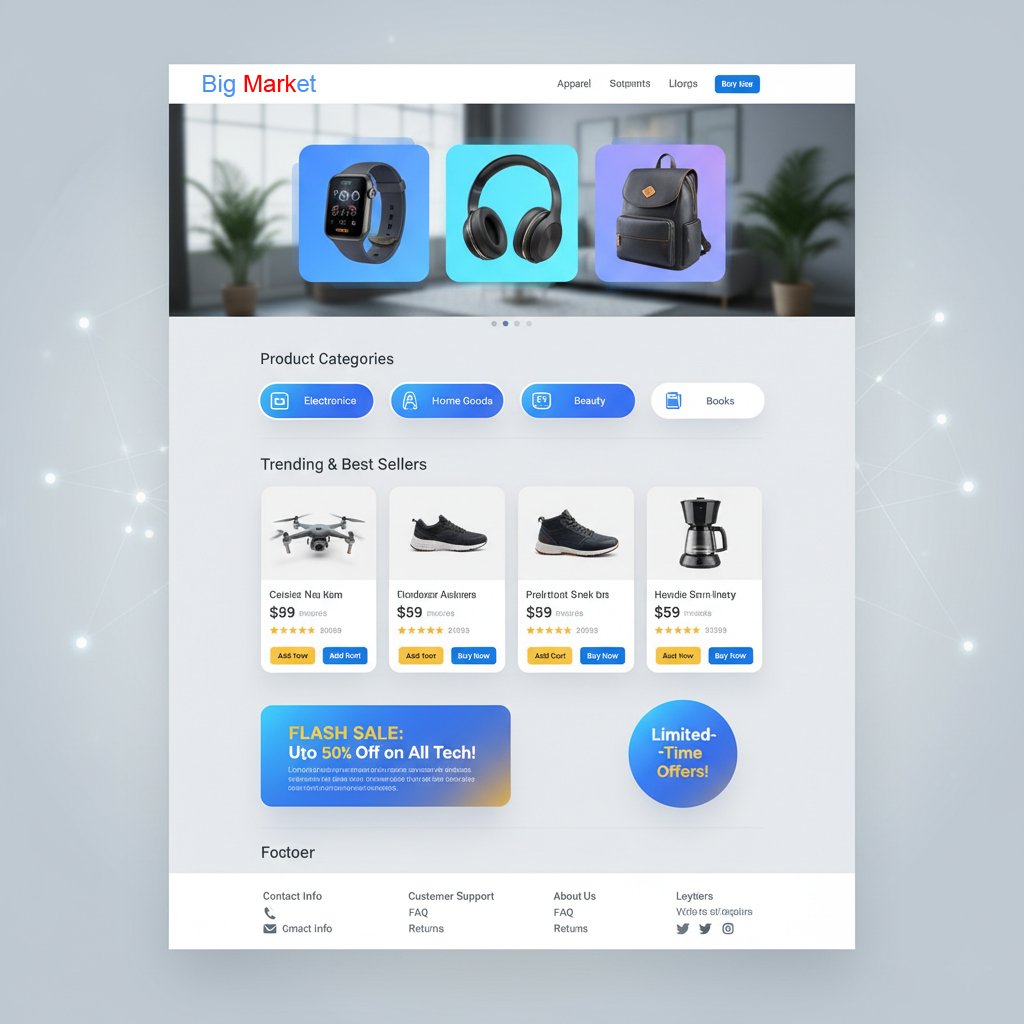 Big Market sale multiple type assets and accessories